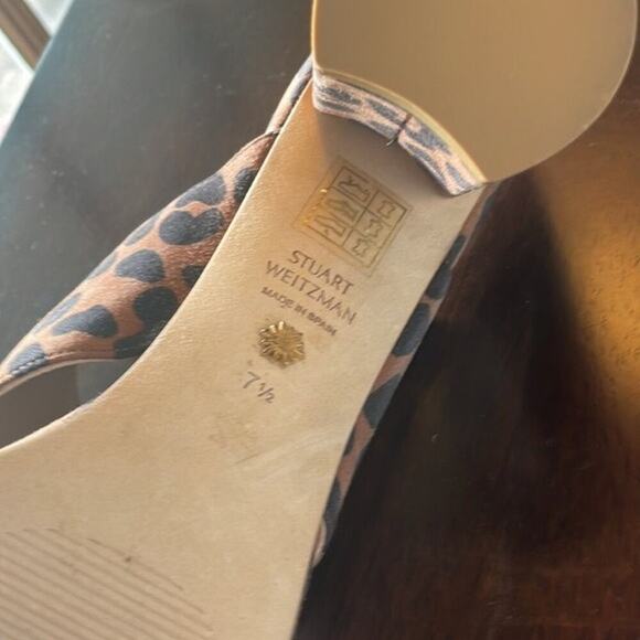 Stuart Weitzman Galena Crisscross sandals leopard print - Picture 8 of 9